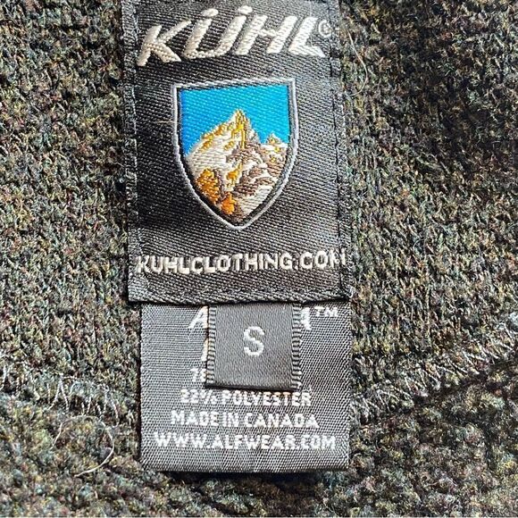 Kuhl Fleece Front Zip Gray and Dark Brown Jacket Size Small - Picture 3 of 12